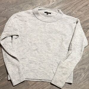 Quince Light Gray Crewneck Sweater